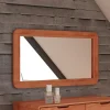 Outlet Wohnen Eleganter Spiegel mit Holzrahmen - Junola