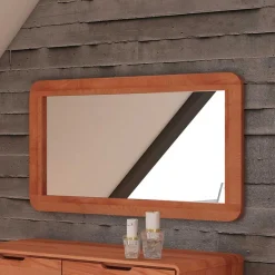 Outlet Wohnen Eleganter Spiegel mit Holzrahmen - Junola