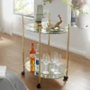 Discount Wohnen Eleganter Teewagen ovales Design - Continento