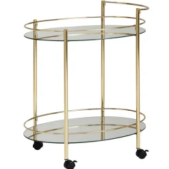 Discount Wohnen Eleganter Teewagen ovales Design - Continento