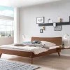 Best Wohnen Elegantes Designbett aus Nussbaum massiv - Twinta