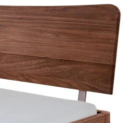 Best Wohnen Elegantes Designbett aus Nussbaum massiv - Twinta
