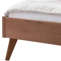 Best Wohnen Elegantes Designbett aus Nussbaum massiv - Twinta