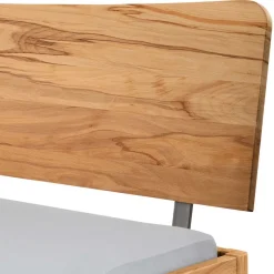 Wohnen Elegantes Holzbett aus geölter Wildeiche - Mathan
