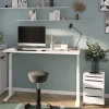 Outlet Wohnen Elektrisch höhenverstellbarer Schreibtisch in Weiß - Sparkle