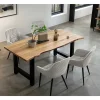 Outlet Wohnen Essgruppe mit vier Stühlen - Acigne (fünfteilig)