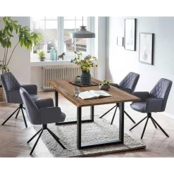 New Wohnen Essplatzgruppe in modernem Design - Rumanz (fünfteilig)