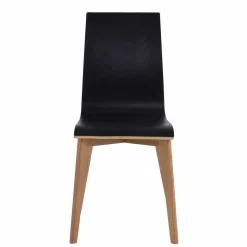 Sale Wohnen Essstuhl in Schwarz & Natur - Vulias (2er Set)