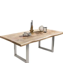 Hot Wohnen Esstisch aus Mango Holz mit Baumkante - Matic