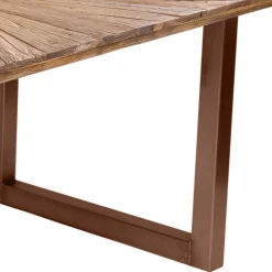 Wohnen Esstisch aus massivem Recyclingholz Teak - Detroit