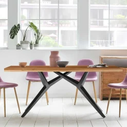 New Wohnen Esstisch aus recyceltem Holz Teak - Rumana