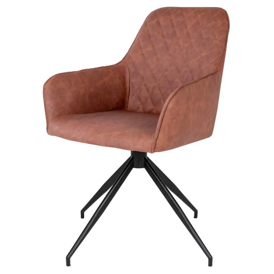 Best Wohnen Esstisch Drehstuhl in Cognac Braun - Dress