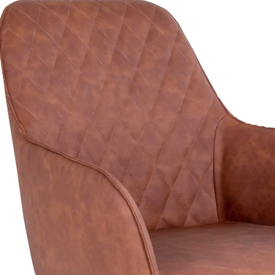 Best Wohnen Esstisch Drehstuhl in Cognac Braun - Dress