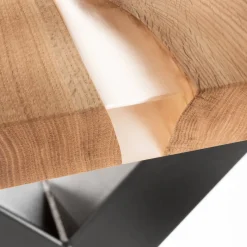 Outlet Wohnen Esstisch mit Design-X-Beinen - Opal