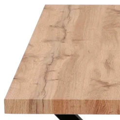 Wohnen Esstisch mit X-Beinen plus 4 Stühle - Lamon (fünfteilig)