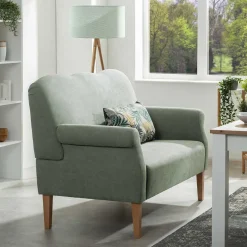 New Wohnen Esstisch Zweisitzer Sofa in Hellgrün - Ashron