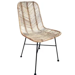 Discount Wohnen Esstischstuhl aus Rattan Geflecht - Krapina (2er Set)