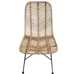 Discount Wohnen Esstischstuhl aus Rattan Geflecht - Krapina (2er Set)