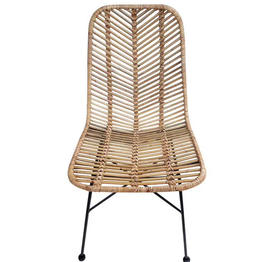 Discount Wohnen Esstischstuhl aus Rattan Geflecht - Krapina (2er Set)