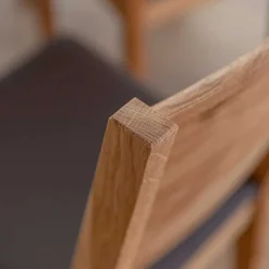 Hot Wohnen Esstischstuhl aus Wildeiche mit Kunstleder Sitz - Ernestan