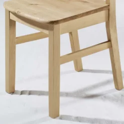 Outlet Wohnen Esstischstuhl Piatra aus Kiefer Massivholz (2er Set)