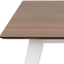 Wohnen Esszimmer Ausziehtisch in Walnuss & Weiß - Halvona