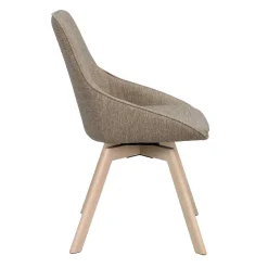 Wohnen Esszimmer Drehstühle in Beigegrau Stoff - Giliana (2er Set)