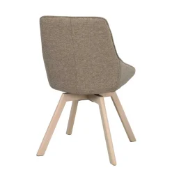 Wohnen Esszimmer Drehstühle in Beigegrau Stoff - Giliana (2er Set)