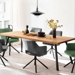 Outlet Wohnen Esszimmer Esstisch aus Balkeneiche Massivholz - Losvonos