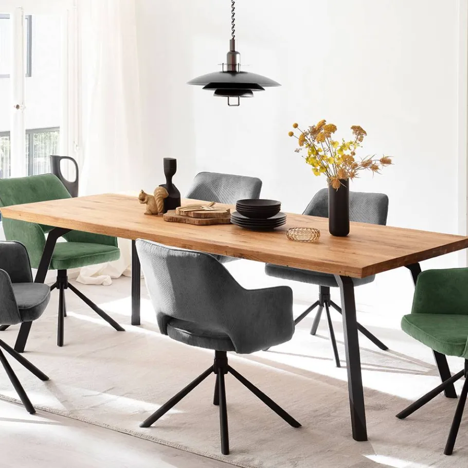 Outlet Wohnen Esszimmer Esstisch aus Balkeneiche Massivholz - Losvonos