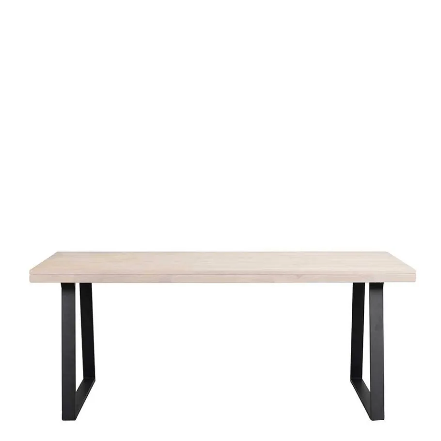 New Wohnen Esszimmer Esstisch aus White Wash Eiche - Ledicatos