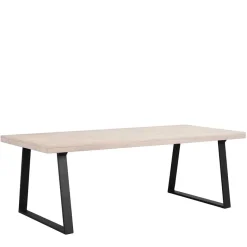 New Wohnen Esszimmer Esstisch aus White Wash Eiche - Ledicatos