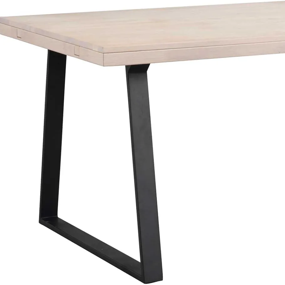 New Wohnen Esszimmer Esstisch aus White Wash Eiche - Ledicatos