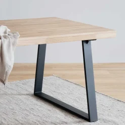 New Wohnen Esszimmer Esstisch aus White Wash Eiche - Ledicatos