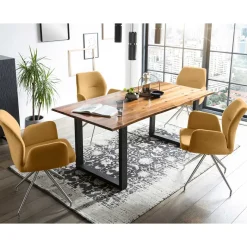 Online Wohnen Esszimmer Gruppe in modernem Design - Waronka (fünfteilig)