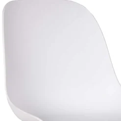 Discount Wohnen Esszimmer Schalenstuhl in Weiß Kunststoff - Saar (2er Set)