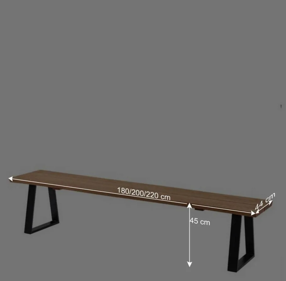 New Wohnen Esszimmer Sitzbank mit natürlicher Baumkante - Sympatia