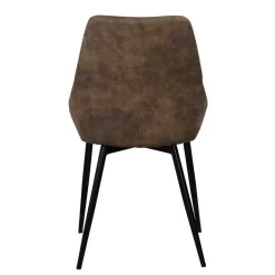 New Wohnen Esszimmer Sitzgruppe in Braun & Schwarz - Elizabeth (siebenteilig)