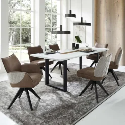 Best Wohnen Esszimmer Sitzgruppe mit sechs Sitzplätzen - Niam (siebenteilig)