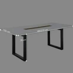 Best Wohnen Esszimmer Sitzgruppe mit sechs Sitzplätzen - Niam (siebenteilig)