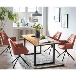 New Wohnen Esszimmer Sitzgruppe modern - Frey (fünfteilig)