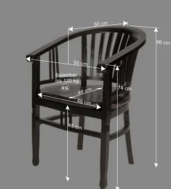 Best Wohnen Esszimmer Stuhl Islando aus Akazie Massivholz