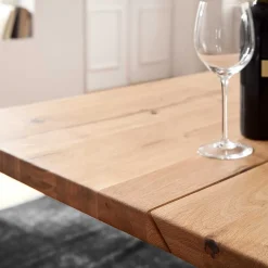 Sale Wohnen Esszimmer Säulentisch Flatbay mit Balkeneichenholz