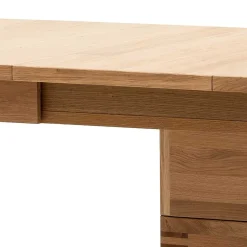 Outlet Wohnen Esszimmer Säulentisch mit zwei Einlegeplatten - Crupean