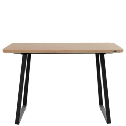 New Wohnen Esszimmer Tisch in Wildeiche Optik & Schwarz - Neviska