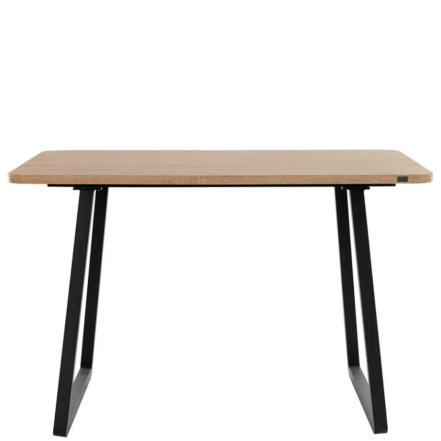 New Wohnen Esszimmer Tisch in Wildeiche Optik & Schwarz - Neviska