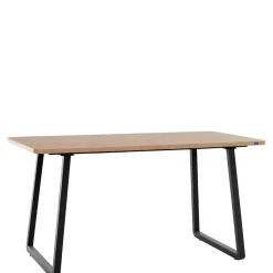 New Wohnen Esszimmer Tisch in Wildeiche Optik & Schwarz - Neviska