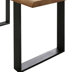 Outlet Wohnen Esszimmer Tisch mit Holzplatte aus Wildeiche - Rouven