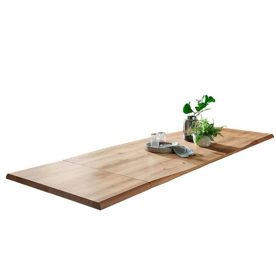 Outlet Wohnen Esszimmer Tisch mit Holzplatte aus Wildeiche - Rouven