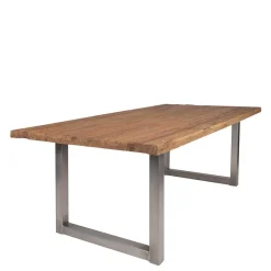 New Wohnen Esszimmer Tisch mit Teak Altholz Platte - Malaya